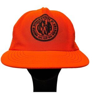 United Steelworkers of America USWA Union Vintage Mesh Trucker Snapback Hat Cap